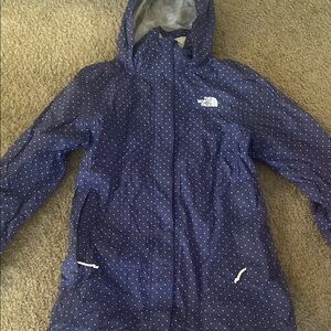 The North Face Blue Polka Dot Jacket